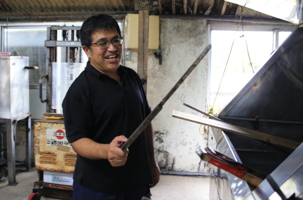 伊是名酒造　先代からの櫂